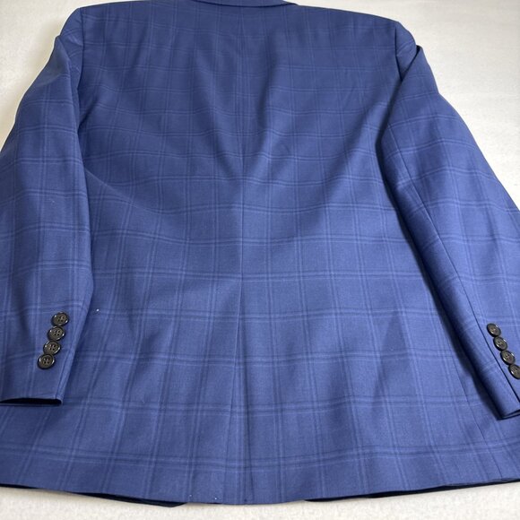 Lauren Ralph Lauren Blazer Men's 46R "Blue" Checks Pattern - Picture 9 of 11